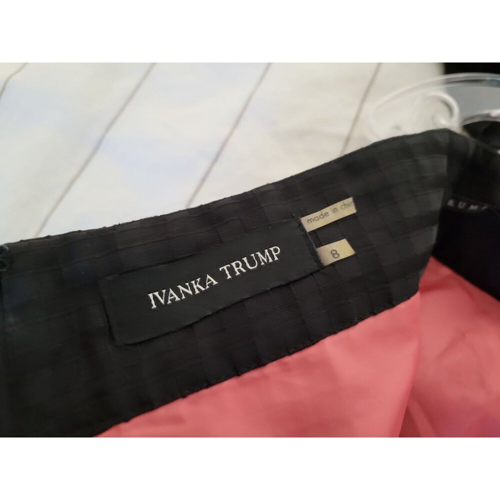 Ivanka Trump Women's Black & Pink Under Lining Sleeveless Top & Skirt Set Size 8 - Picture 5 of 16